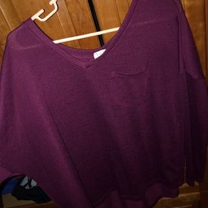 Cute plum oversized sweater